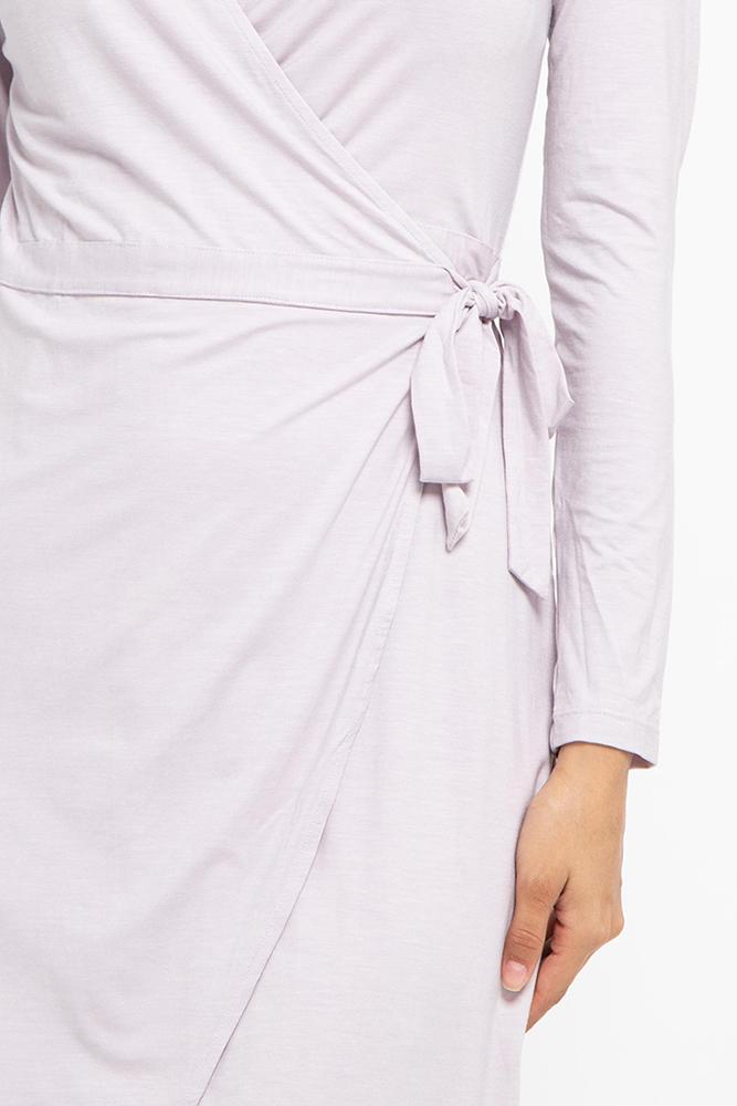 Farrah Wrap Dress (Lilac)