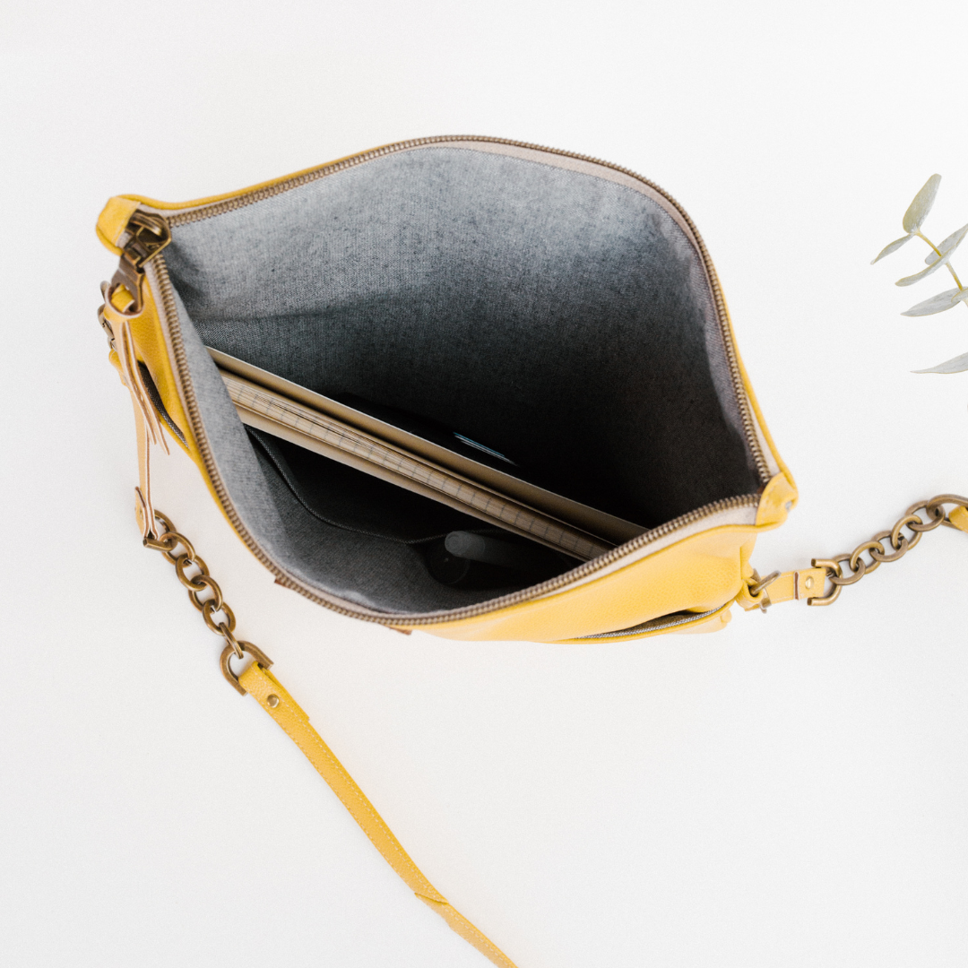 DREAMER foldover bag | MUSTARD