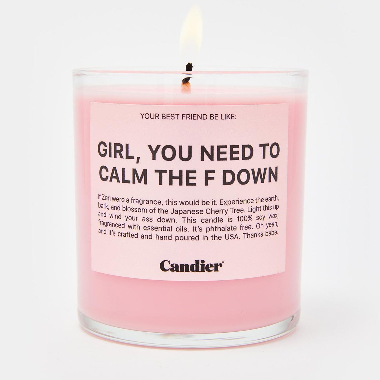 CALM THE F DOWN CANDLE