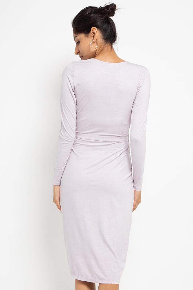 Farrah Wrap Dress (Lilac)
