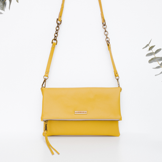 DREAMER foldover bag | MUSTARD